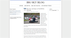 Desktop Screenshot of bigskyblog.com